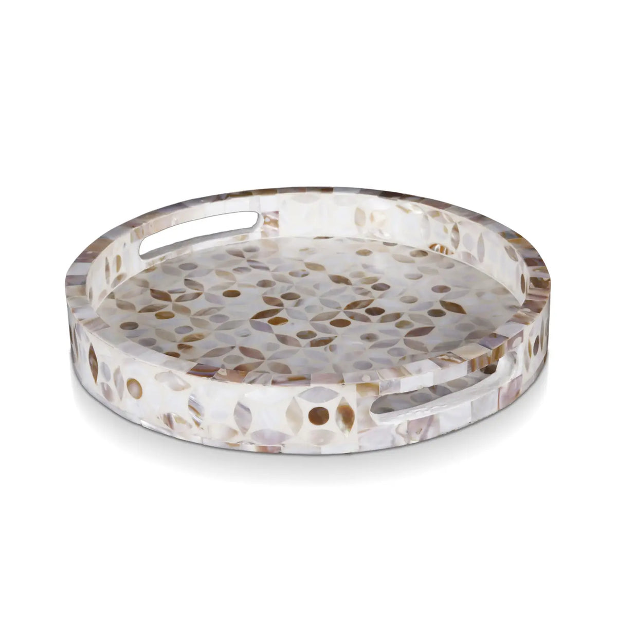 Decorative Tray Discovery Jewel Petit Mother of Pearl Inlay – 12" x 12" | Decorative Tray | Wiccan Center