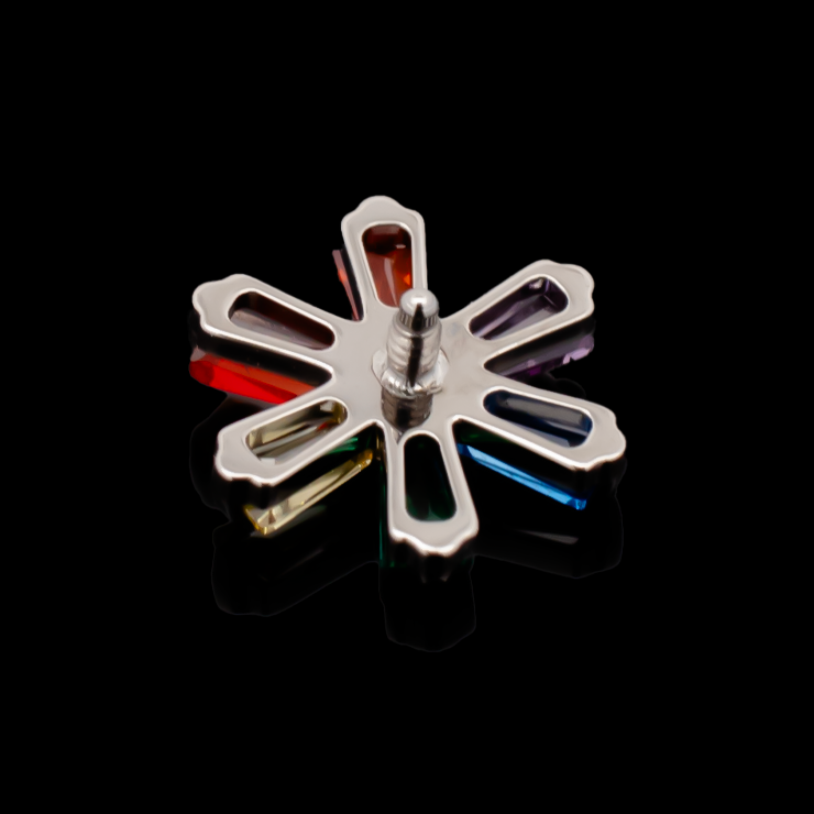 Aya - 16G Rainbow Internally Threaded End | Body Jewelry | Wiccan Center