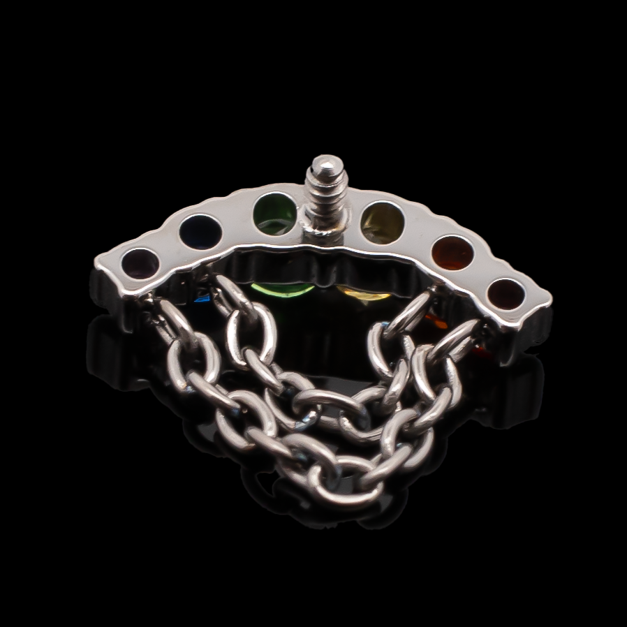 Windsor Rainbow - 16G Internally Threaded End | Body Jewelry | Wiccan Center