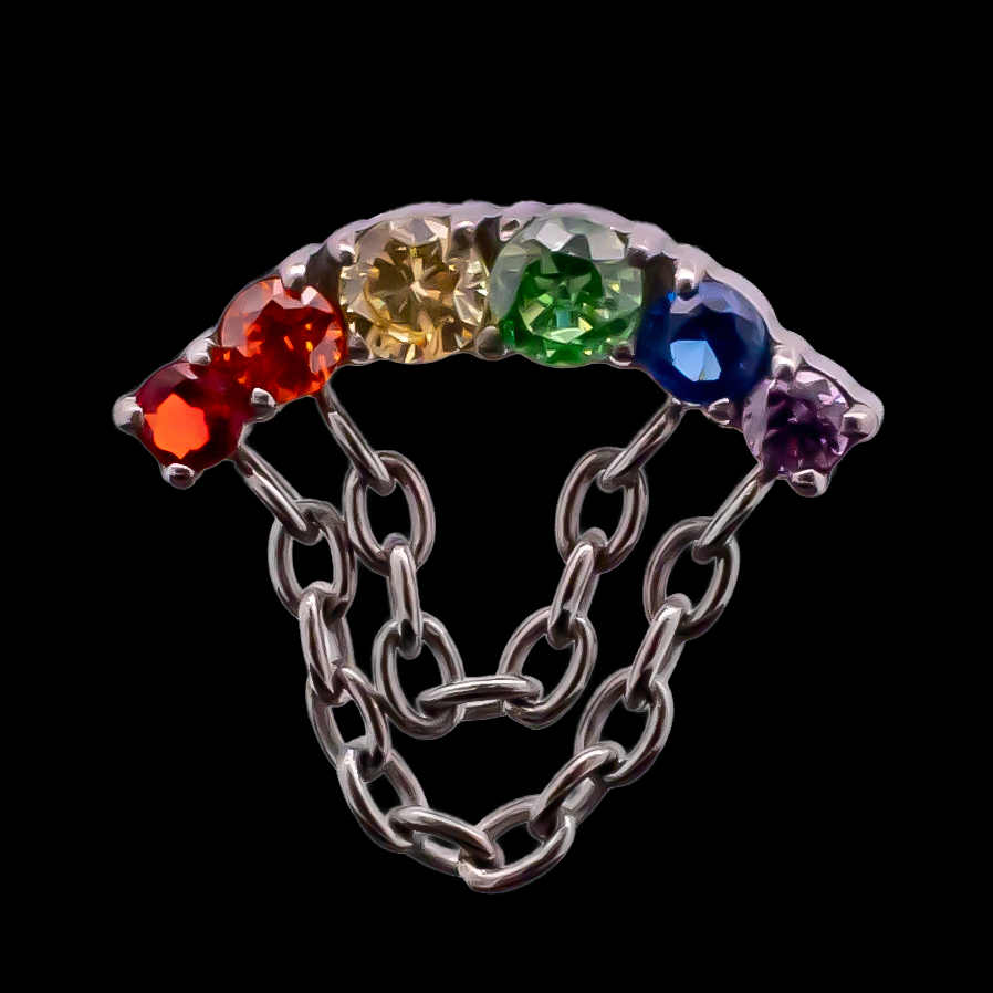 Windsor Rainbow - 16G Internally Threaded End | Body Jewelry | Wiccan Center