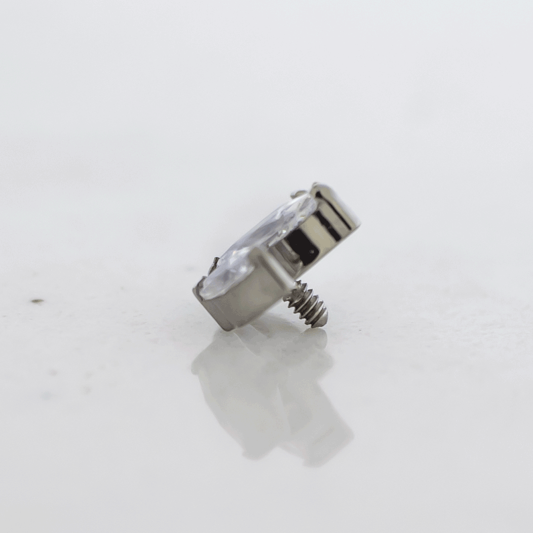 16G/18G Steel Internally Threaded End- Triple Marquise | Body Jewelry | Wiccan Center