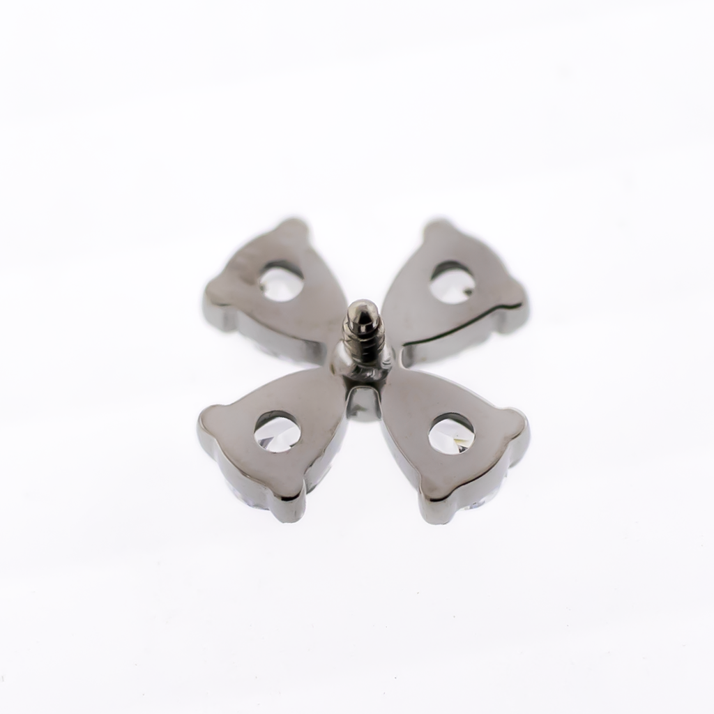 16G/18G Steel Internally Threaded End- Pear Cut Cluster | Body Jewelry | Wiccan Center
