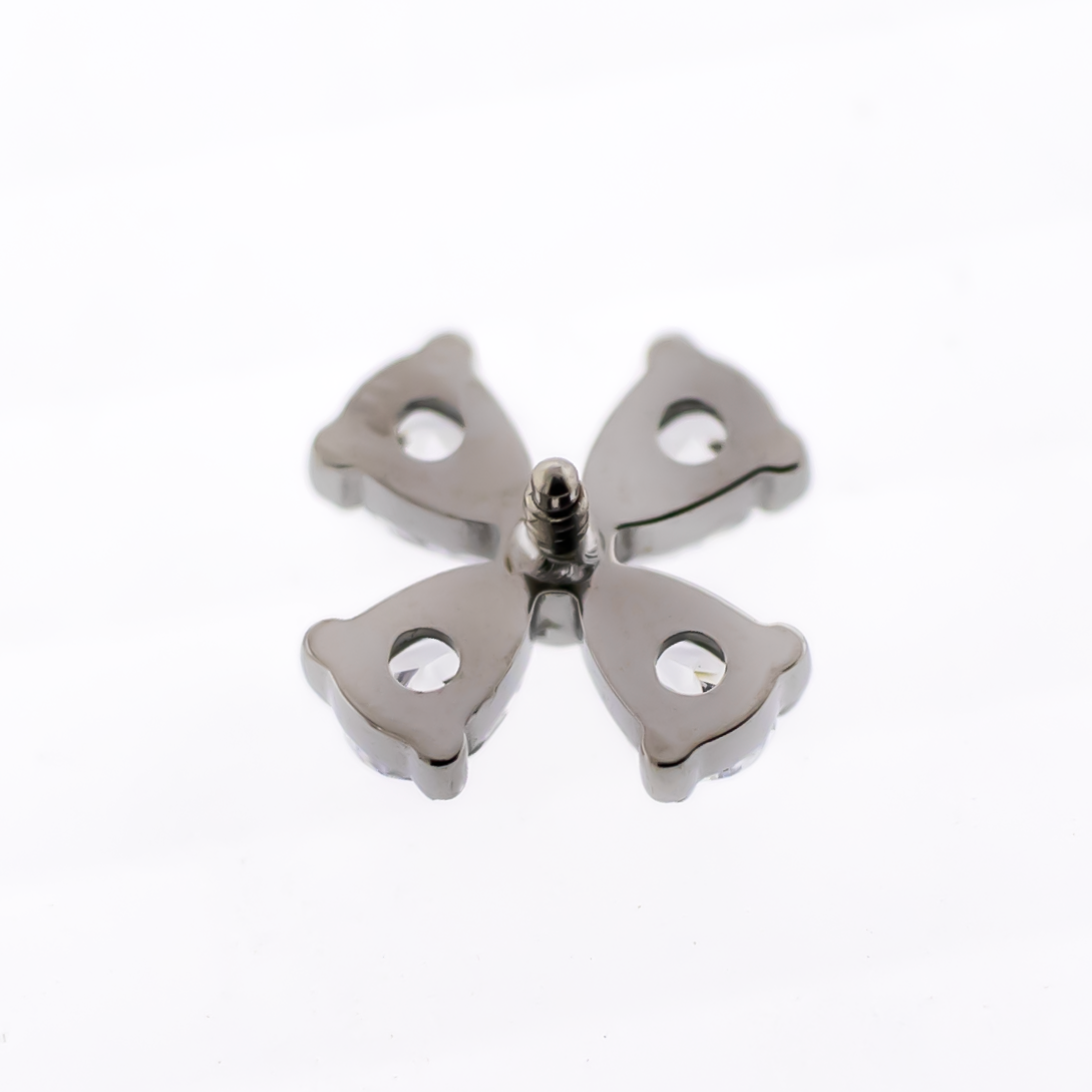 16G/18G Steel Internally Threaded End- Pear Cut Cluster | Body Jewelry | Wiccan Center