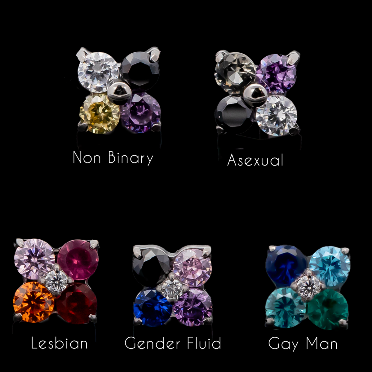 Oliver Pride- 16G Internally Threaded End | Body Jewelry | Wiccan Center