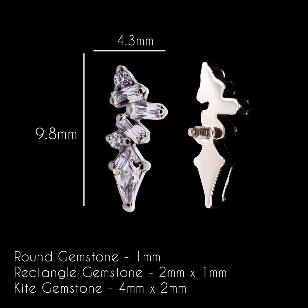 Emilia - 16G Internally Threaded End | Body Jewelry | Wiccan Center