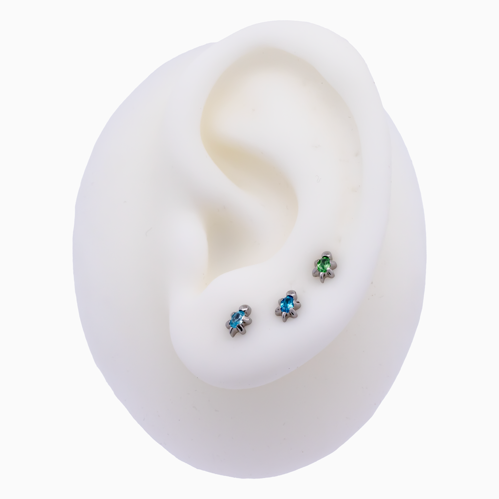 Steel Internally Threaded Sea Turtle End - 16G | Body Jewelry | Wiccan Center
