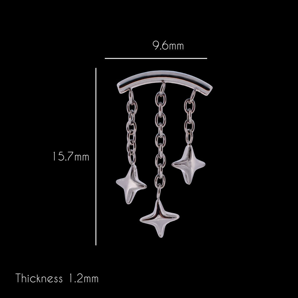 Starla - 16G Internally Threaded Hidden Helix | Body Jewelry | Wiccan Center