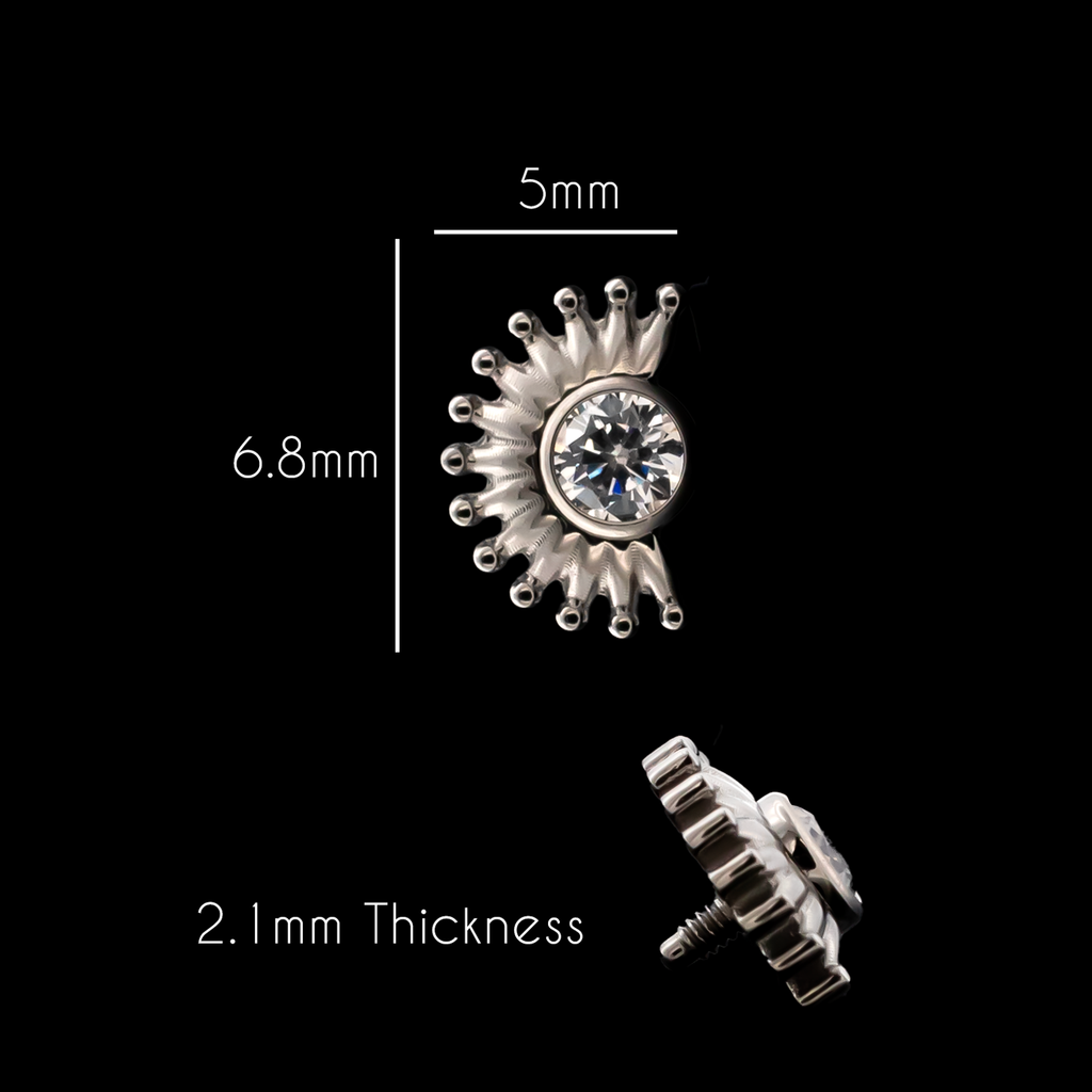 Cyrus - 16G Internally Threaded End | Body Jewelry | Wiccan Center