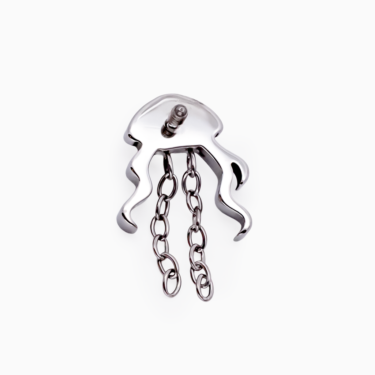 Steel Internally Threaded Jellyfish Chain End - 16G | Body Jewelry | Wiccan Center