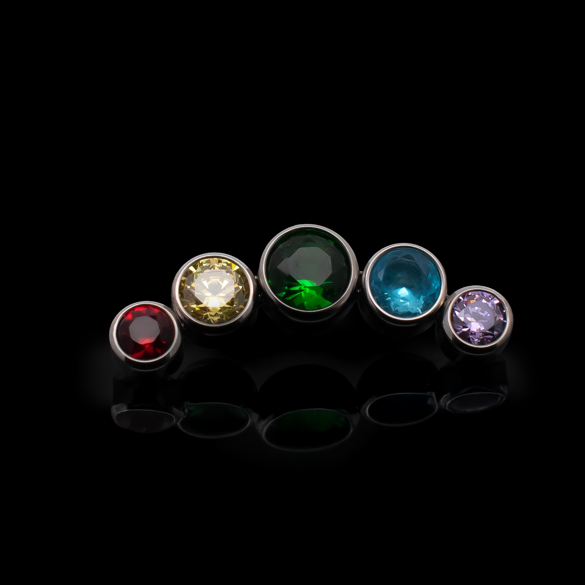 Lux - Rainbow Threadless | Body Jewelry | Wiccan Center