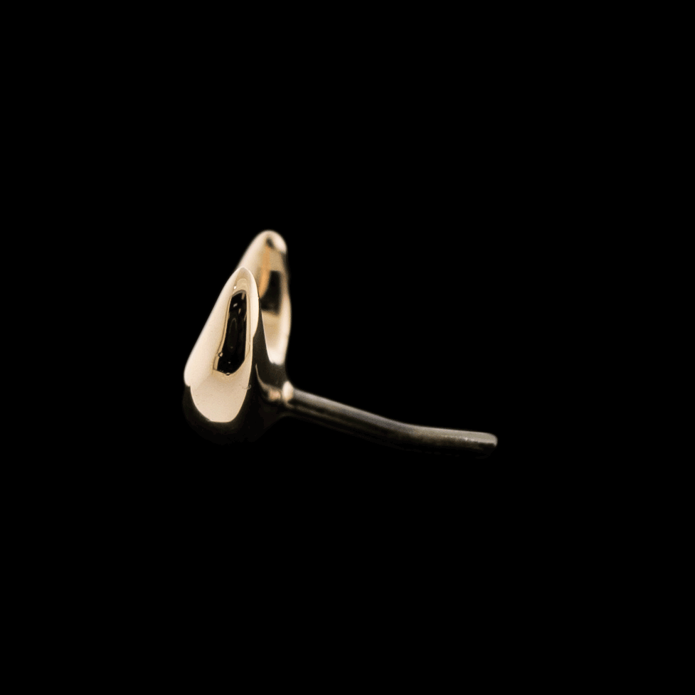 Nyx - 14KT Gold Threadless End | Threadless End | Wiccan Center