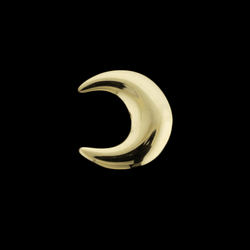 Nyx - 14KT Gold Threadless End | Threadless End | Wiccan Center