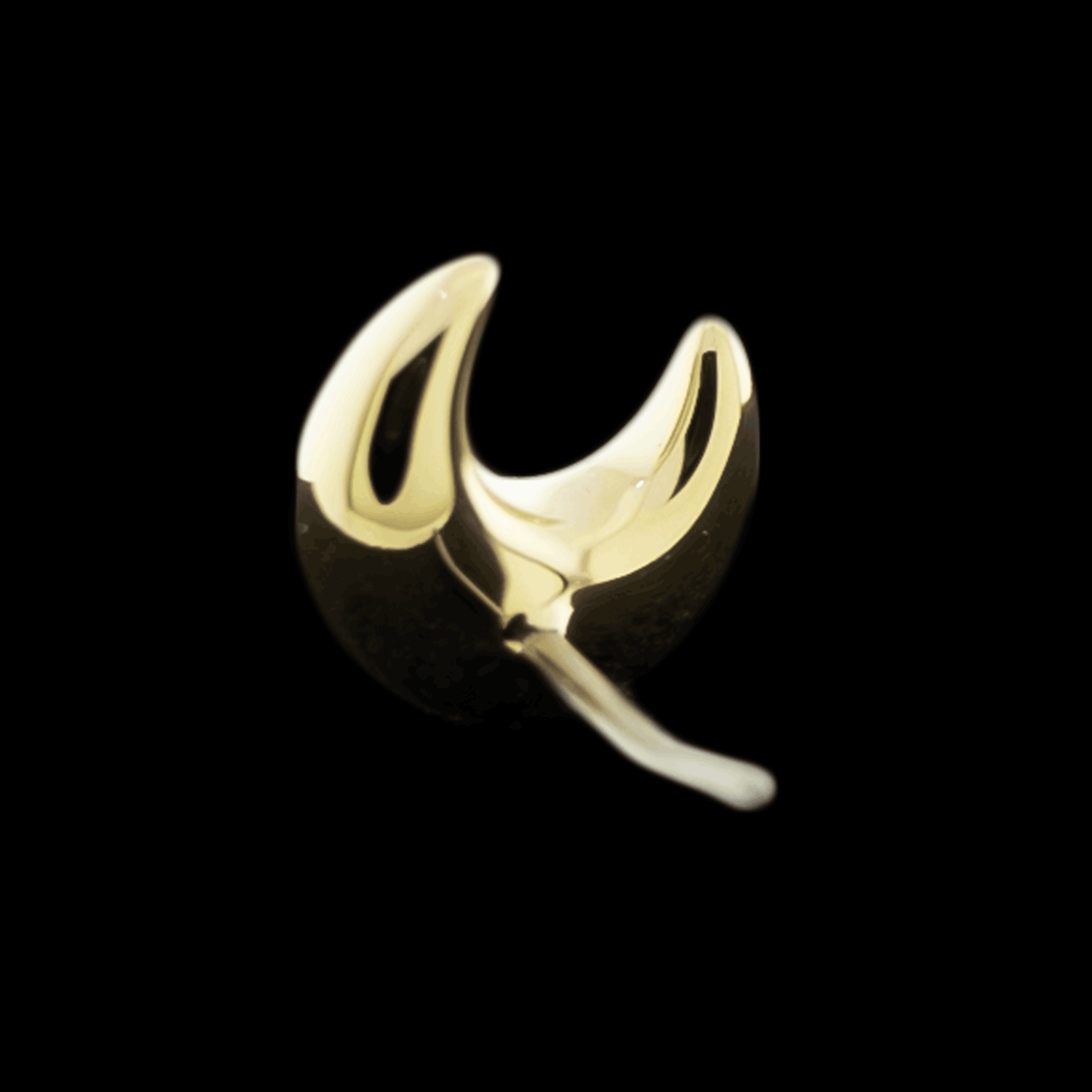 Nyx - 14KT Gold Threadless End | Threadless End | Wiccan Center