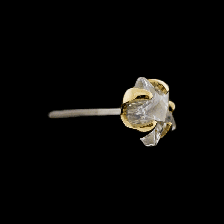 Celestia - 14KT Gold Threadless End | Threadless End | Wiccan Center