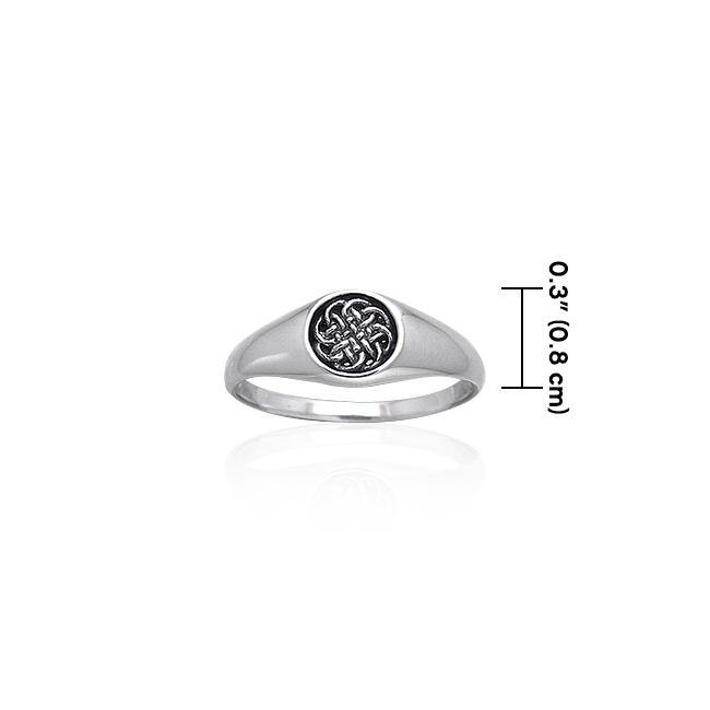 Celtic Knotwork Sterling Silver Ring TRI066