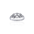Celtic Trinity Triquetra Triple Spiral Sterling Silver Ring TRI067