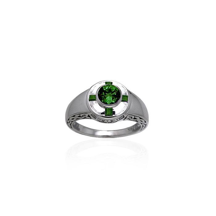 Celtic Claddagh Knotwork Sterling Silver Ring TRI084