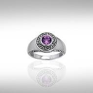 Celtic Claddagh Knotwork Ring TRI086 | Ring | Wiccan Center