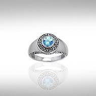 Celtic Claddagh Knotwork Ring TRI086 | Ring | Wiccan Center