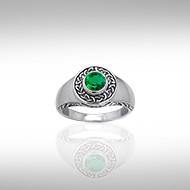 Celtic Claddagh Knotwork Ring TRI086 | Ring | Wiccan Center