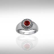 Celtic Claddagh Knotwork Ring TRI086 | Ring | Wiccan Center