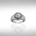 Celtic Claddagh Knotwork Ring TRI086