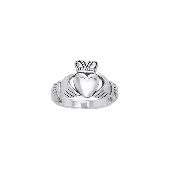 Celtic Claddagh Sterling Silver Ring TRI1118