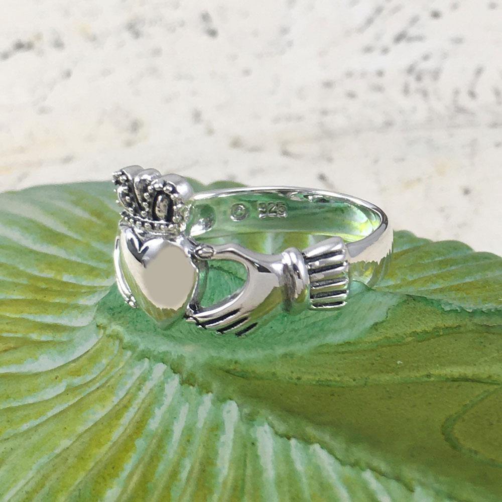 Celtic Claddagh Sterling Silver Ring TRI1118