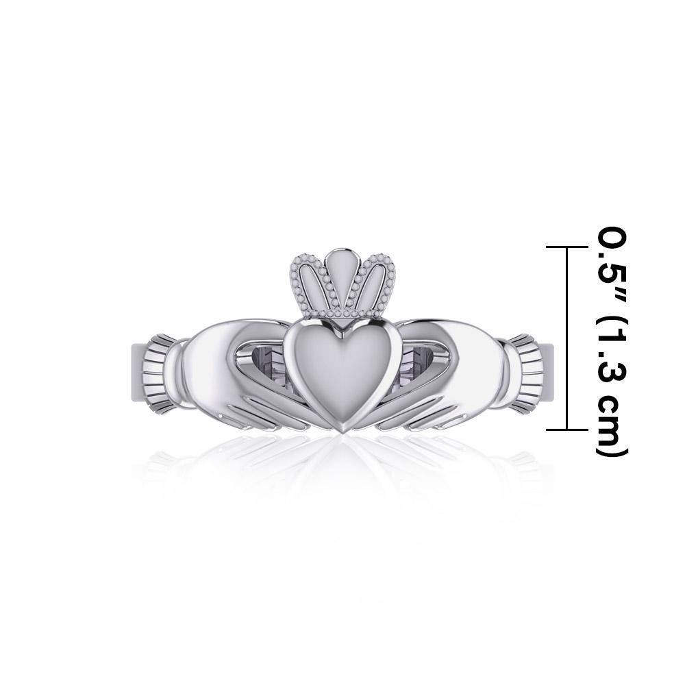 Celtic Claddagh Sterling Silver Ring TRI1207