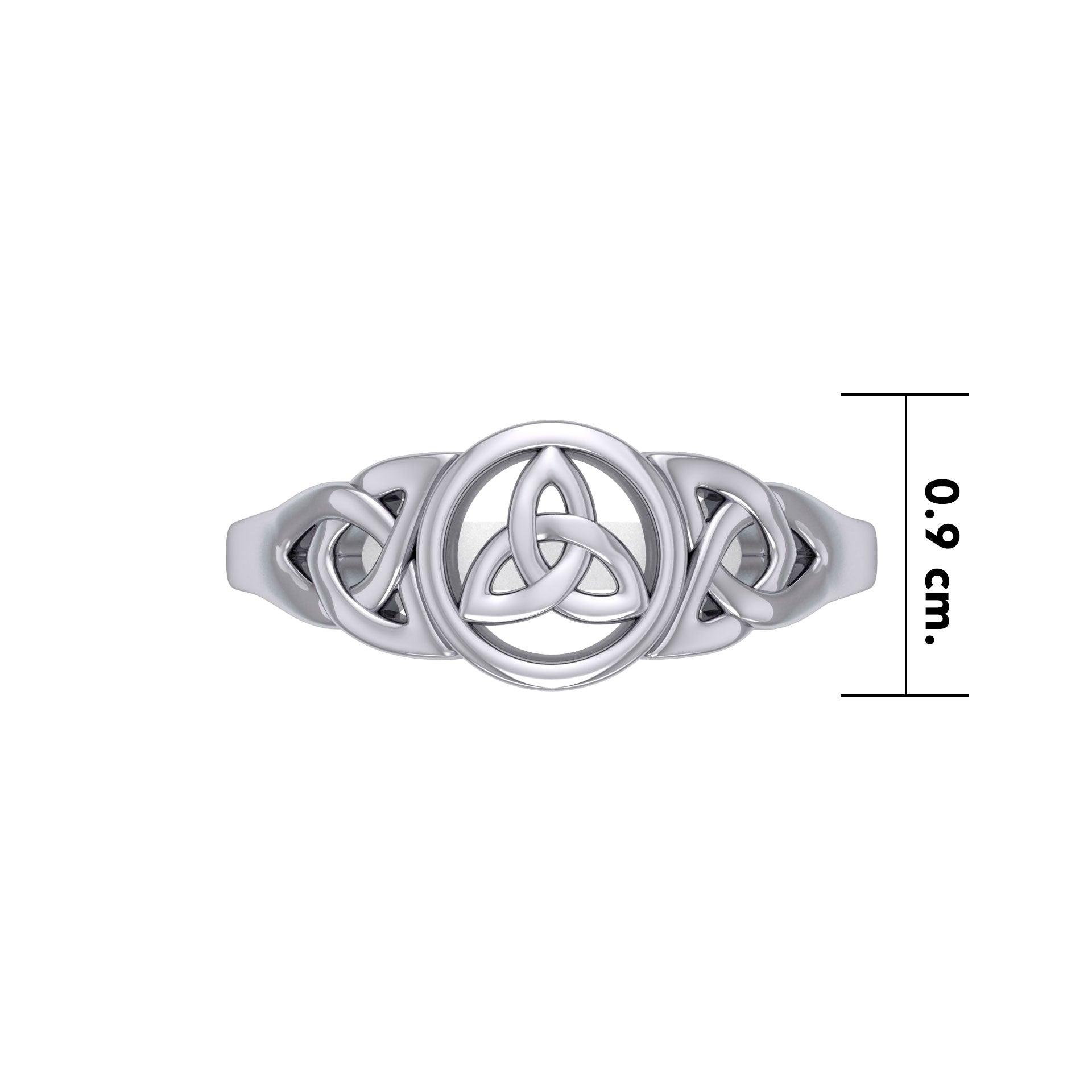 Celtic Trinity Knot Sterling Silver Ring TRI1275