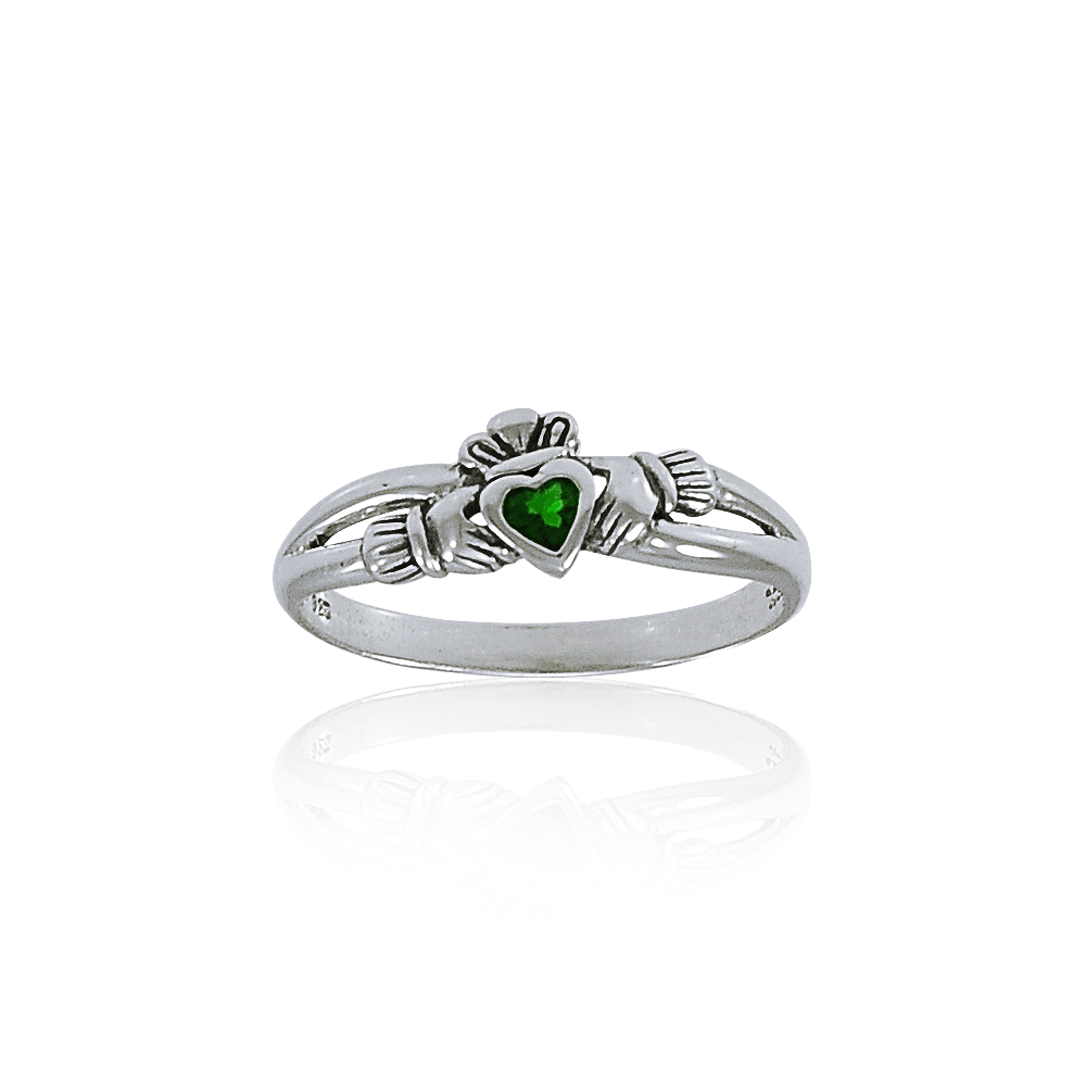 Celtic Claddagh Sterling Silver Ring TRI1313