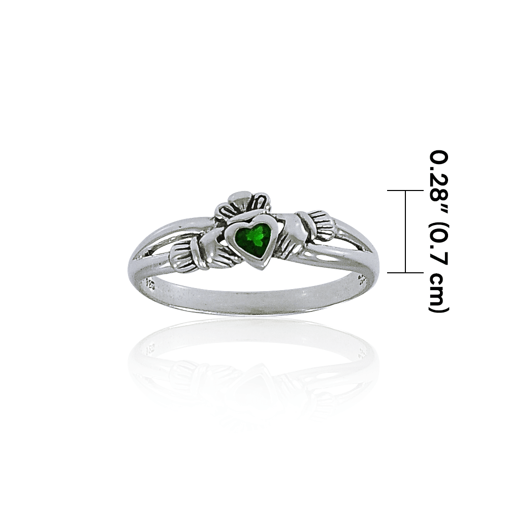 Celtic Claddagh Sterling Silver Ring TRI1313