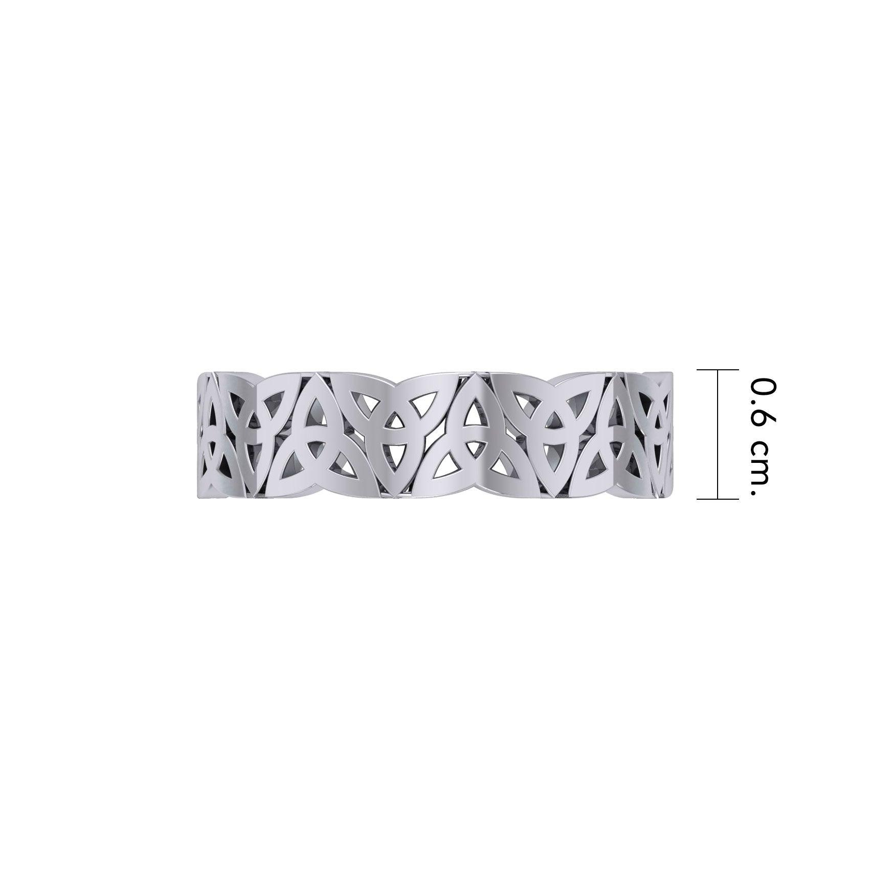 Celtic Trinity Knot Sterling Silver Ring TRI1317