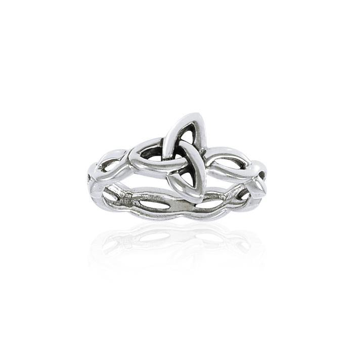 Celtic Trinity Knot Sterling Silver Ring TRI1344