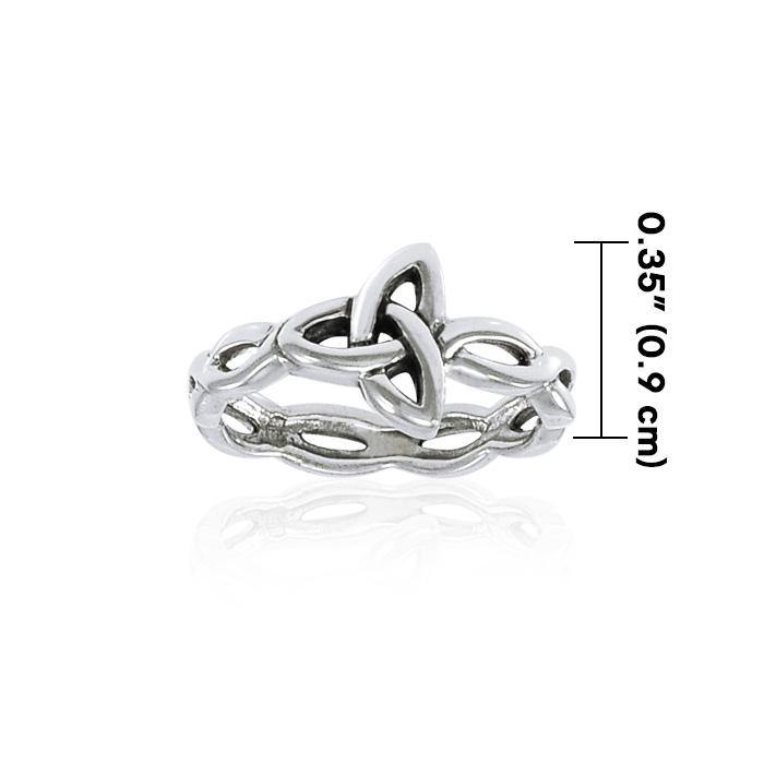Celtic Trinity Knot Sterling Silver Ring TRI1344