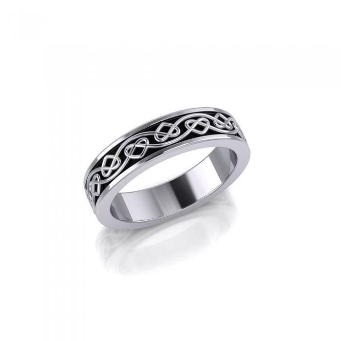Celtic Knotwork Silver Ring TRI1345