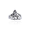 Celtic Mermaid Sterling Silver Ring TRI1472