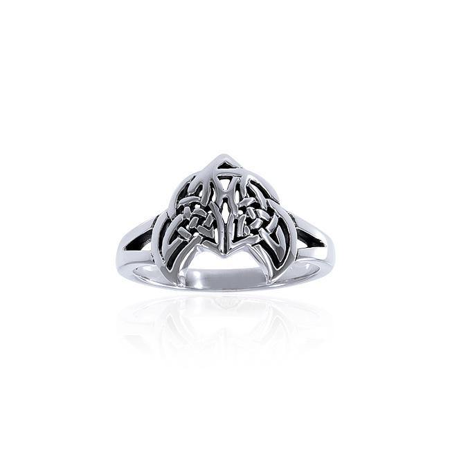 Celtic Trinity Knots Sterling Silver Ring TRI1480