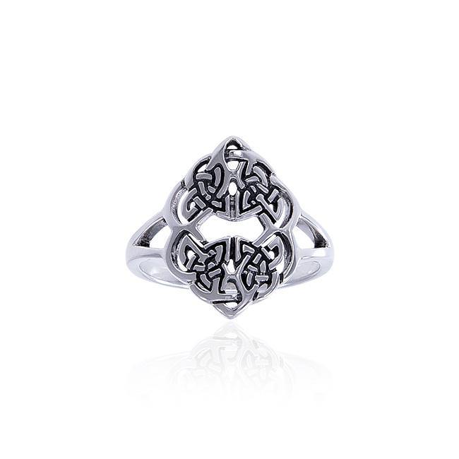 Celtic Trinity Knots Sterling Silver Ring TRI1481