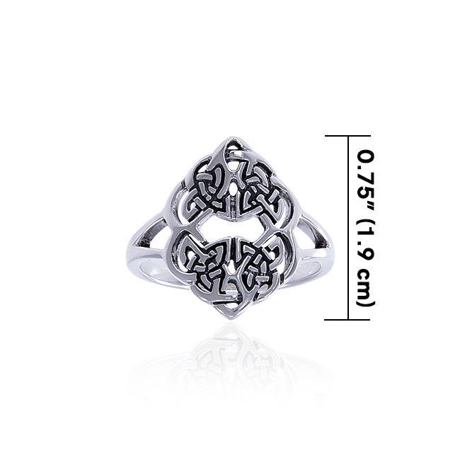 Celtic Trinity Knots Sterling Silver Ring TRI1481