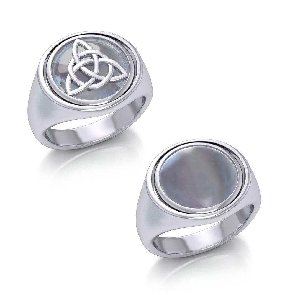 Celtic Triquetra Flip Ring TRI151
