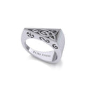 Triangle Celtic Knotwork Sterling Silver Ring TRI1961