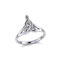 Celtic Motherhood Triquetra or Trinity Knot Sterling Silver Ring TRI2262