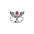 Mythical Phoenix Sterling Silver Ring with Enamel TRI2280