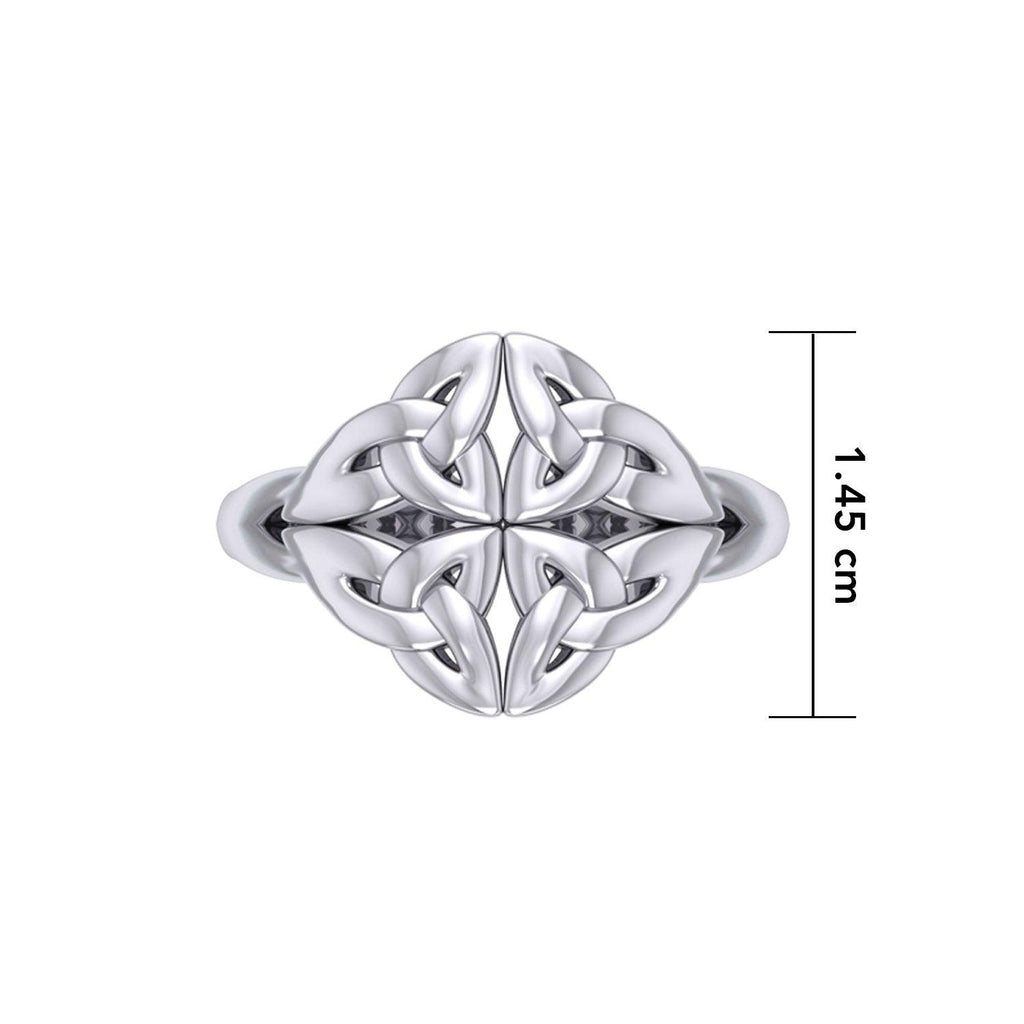 Celtic Knotwork Silver Ring TRI2356