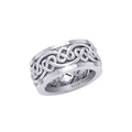 Celtic Heart Sterling Silver Spinner Ring TRI2454