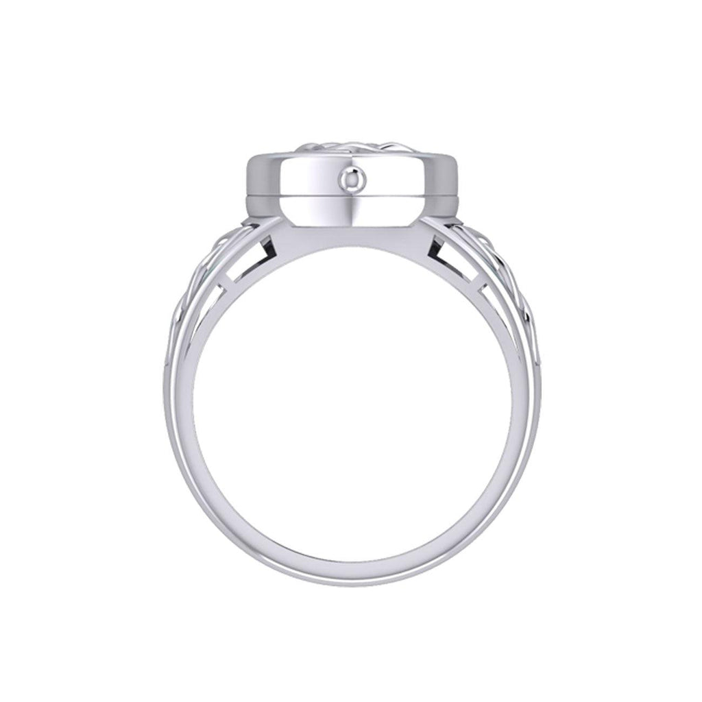 Celtic Heart Sterling Silver Poison Ring TRI2455