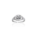 Celtic Shamrock Sterling Silver Ring TRI248