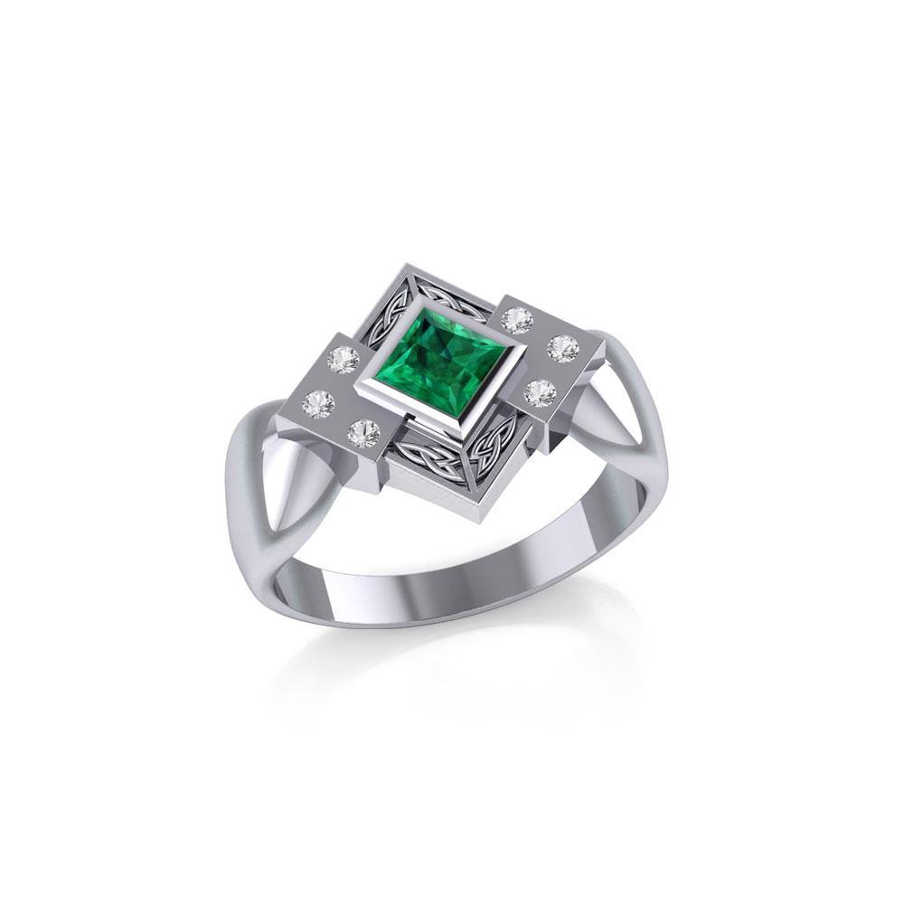 Celtic Trinity Knot Sterling Silver Ring TRI353