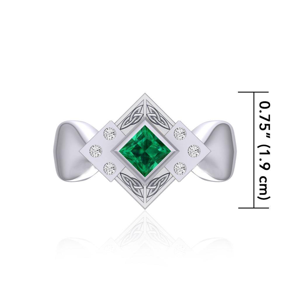 Celtic Trinity Knot Sterling Silver Ring TRI353